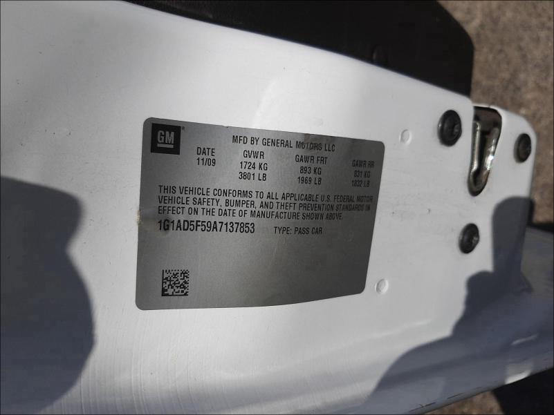 2010 CHEVROLET COBALT 1LT 1G1AD5F59A7137853