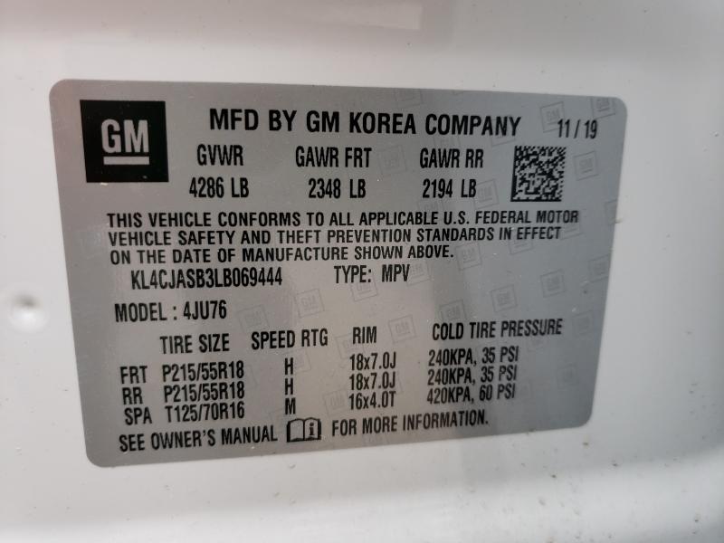 2020 BUICK ENCORE PRE - KL4CJASB3LB069444