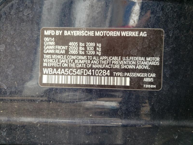 2015 BMW 428 I GRAN WBA4A5C54FD410284