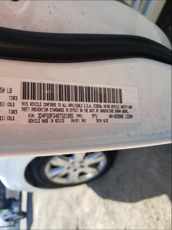 2011 DODGE JOURNEY LU 3D4PG9FG4BT521895