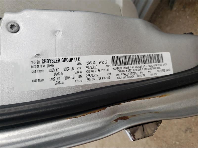 2010 CHRYSLER TOWN & CNT 2A4RR5D13AR172473