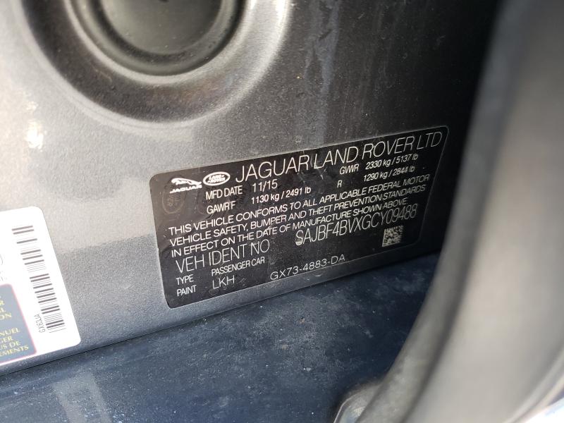 2016 JAGUAR XF R - SPO SAJBF4BVXGCY09488