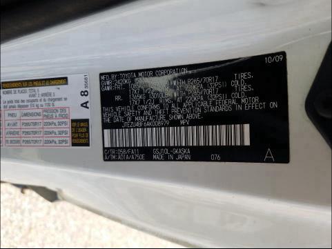 2010 TOYOTA FJ CRUISER JTEZU4BF6AK008979