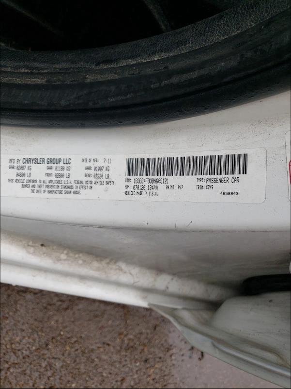 2011 DODGE AVENGER EX 1B3BD4FB3BN609121