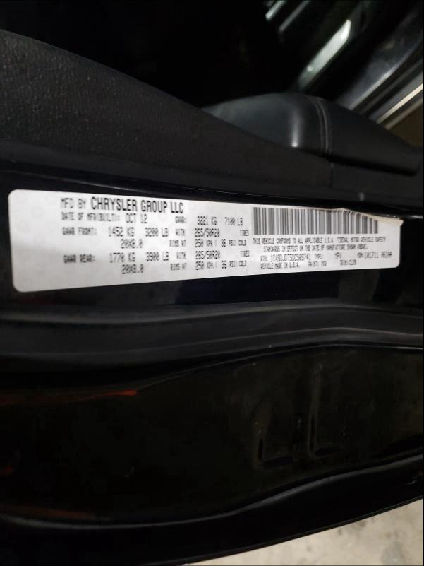 2013 DODGE DURANGO CR 1C4SDJDT5DC509741