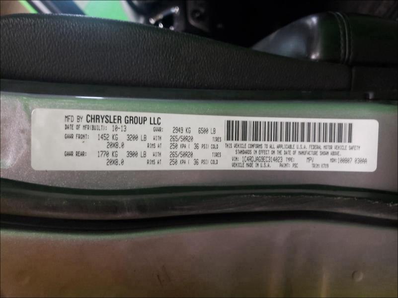2014 DODGE DURANGO SX 1C4RDJAG9EC314023