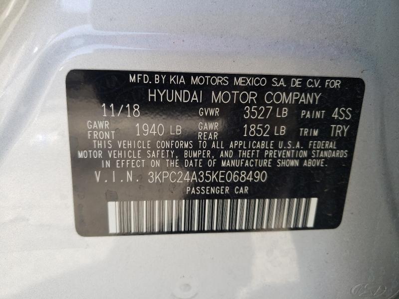 2019 HYUNDAI ACCENT SE 3KPC24A35KE068490