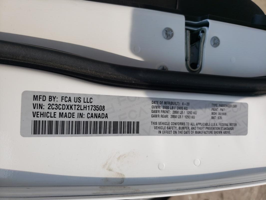 2020 DODGE CHARGER PO 2C3CDXKT2LH173508