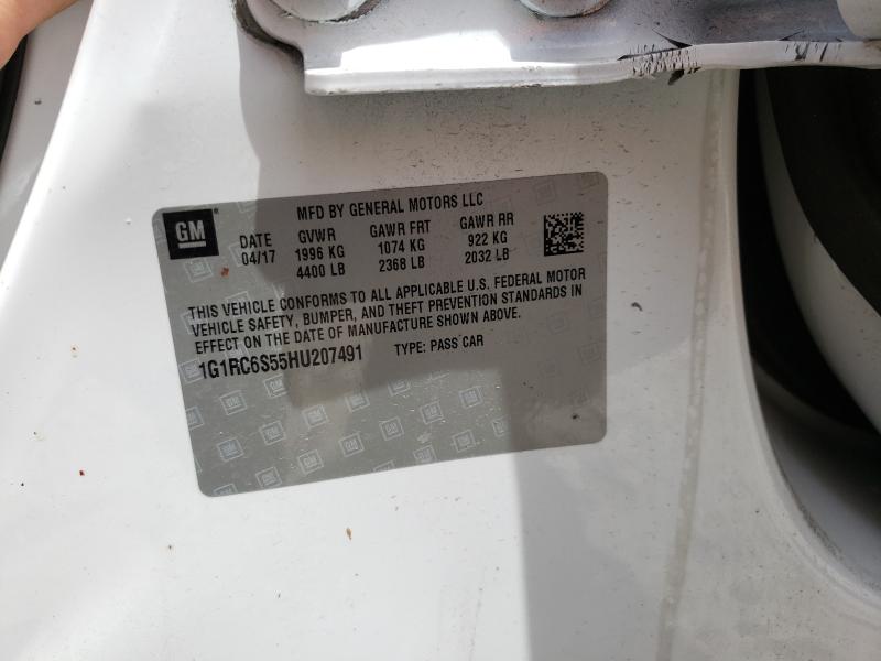 VIN 1G1RC6S55HU207491 2017 Chevrolet Volt, LT no.10