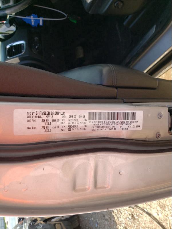 2013 DODGE DURANGO CR 1C4RDJDGXDC603924