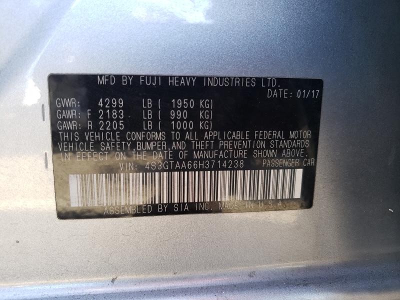 4S3GTAA66H3714238 Subaru Impreza