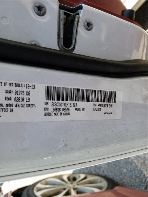 2014 DODGE CHARGER RT 2C3CDXCTXEH161303