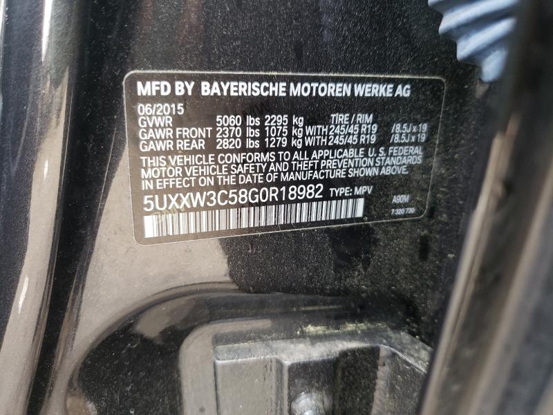 2016 BMW X4 XDRIVE2 5UXXW3C58G0R18982