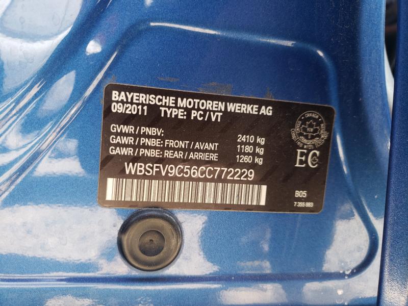 2012 BMW M5 WBSFV9C56CC772229