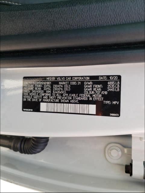 2021 VOLVO XC40 T5 R- YV4162UM5M2461861