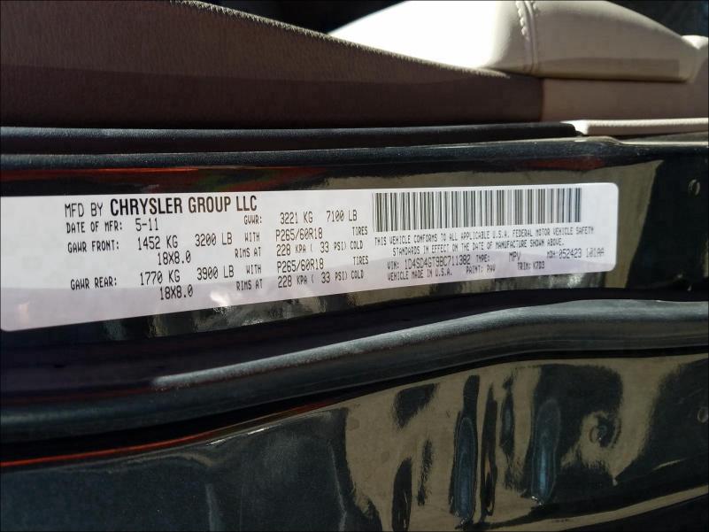 2011 DODGE DURANGO CR 1D4SD4GT9BC711382
