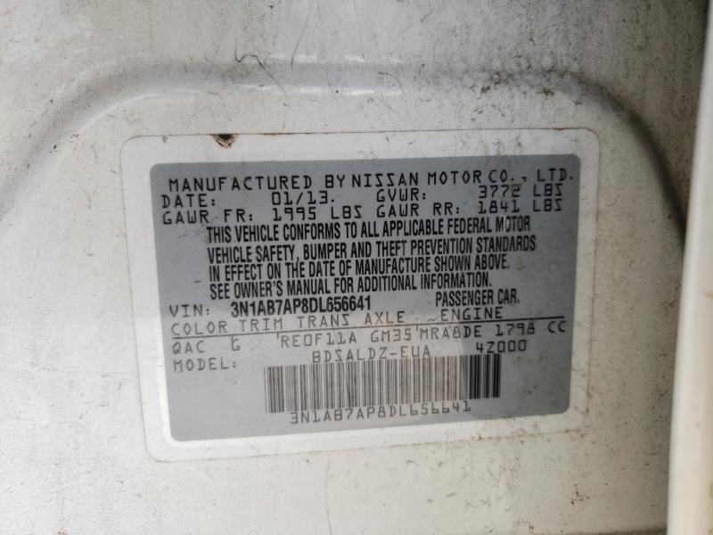 2013 NISSAN SENTRA S 3N1AB7AP8DL656641