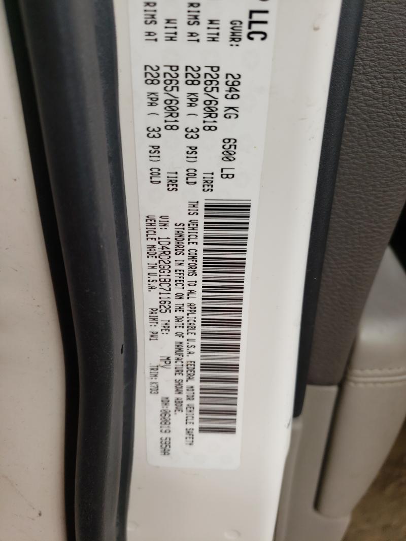 2011 DODGE DURANGO EX 1D4RD2GG1BC711625