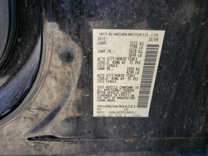 2010 INFINITI QX56 5N3ZA0NE5AN904281