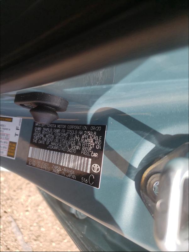 2021 TOYOTA PRIUS SPEC JTDKAMFU1M3134270