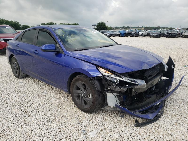 Salvage cars for sale at New Braunfels, TX auction: 2021 Hyundai Elantra SE