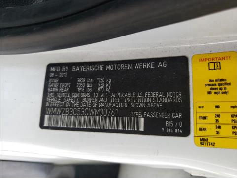 2012 MINI COOPER COU WMWZB3C53CWM30761
