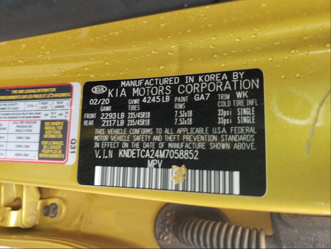 2021 KIA SELTOS SX KNDETCA24M7058852