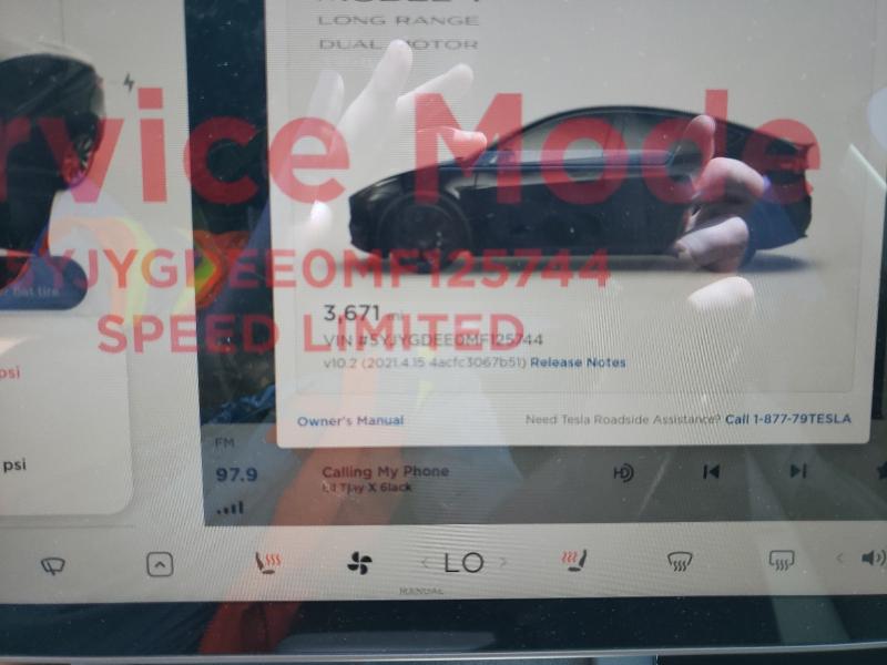 2021 TESLA MODEL Y 5YJYGDEE0MF125744