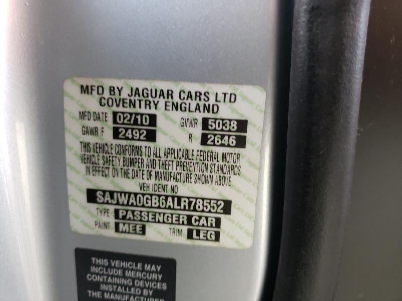 2010 JAGUAR XF PREMIUM SAJWA0GB6ALR78552