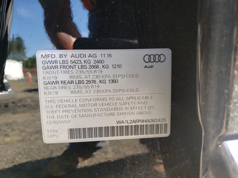 VIN WA1L2AFP9HA082425 2017 Audi Q5, Premium Plus no.10