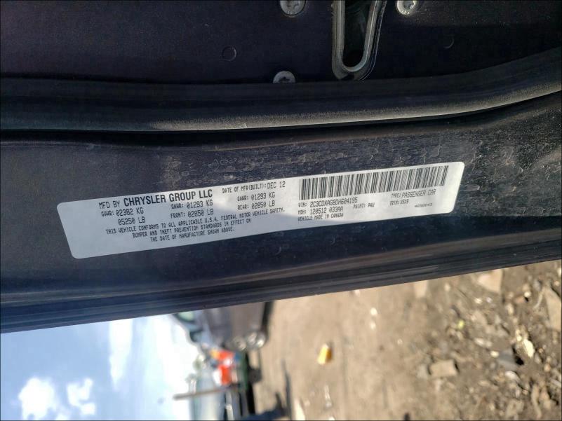 2013 DODGE CHARGER PO 2C3CDXAG8DH604195