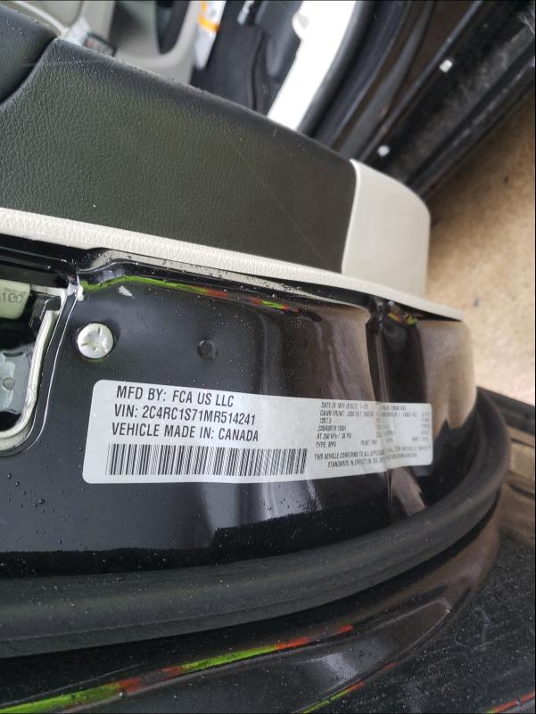 2021 CHRYSLER PACIFICA H 2C4RC1S71MR514241