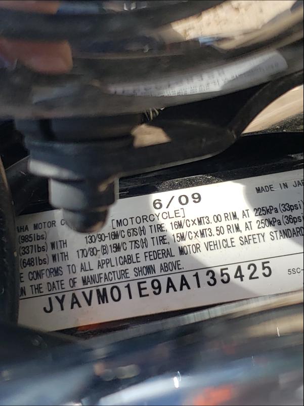 2010 YAMAHA XVS650 A JYAVM01E9AA135425