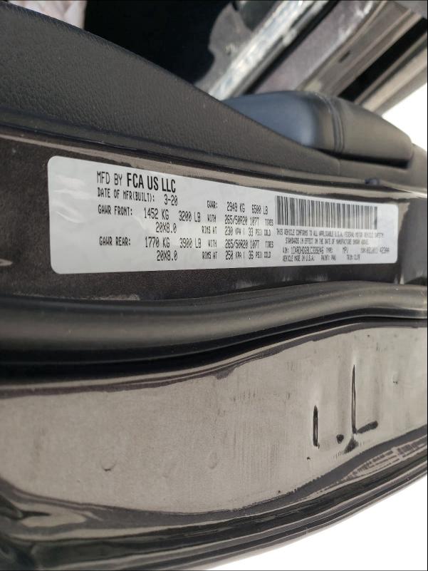 2020 DODGE DURANGO GT 1C4RDHDG9LC339246