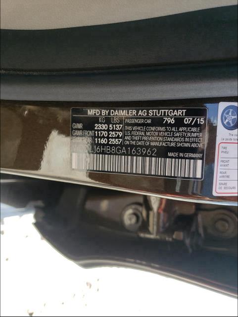 2016 MERCEDES-BENZ CLS 400 4M WDDLJ6HB8GA163962