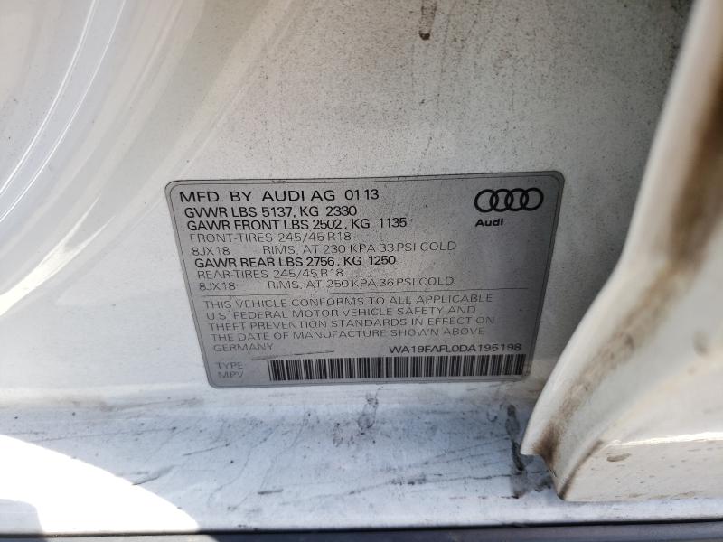 2013 AUDI A4 ALLROAD WA19FAFL0DA195198
