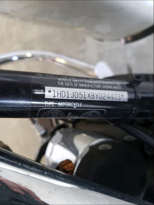 2008 HARLEY-DAVIDSON FLSTN 1HD1JD51X8Y024473