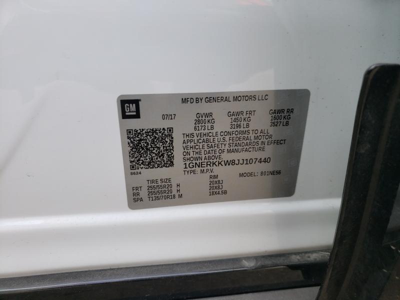 2018 CHEVROLET TRAVERSE P 1GNERKKW8JJ107440