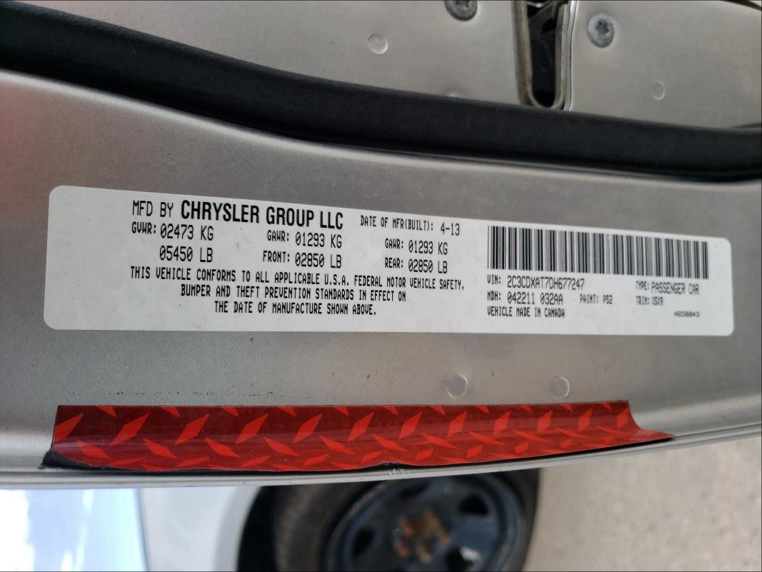 2013 DODGE CHARGER PO 2C3CDXAT7DH677247