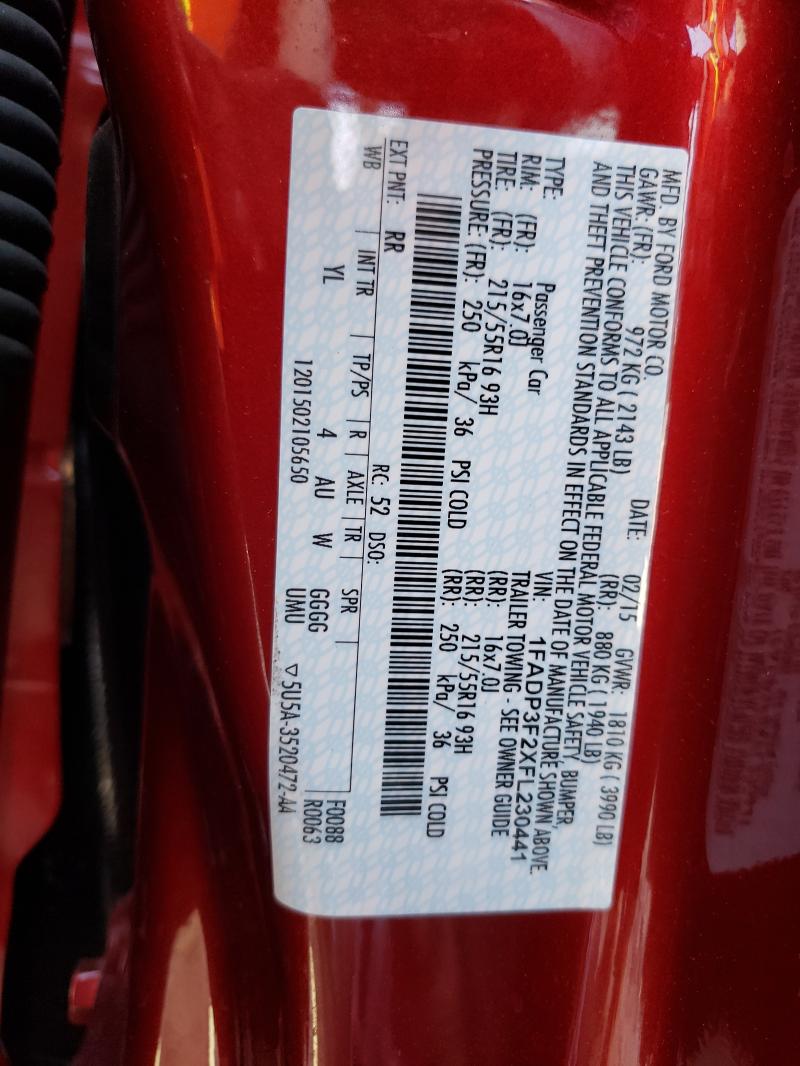 2015 FORD FOCUS SE 1FADP3F2XFL230441