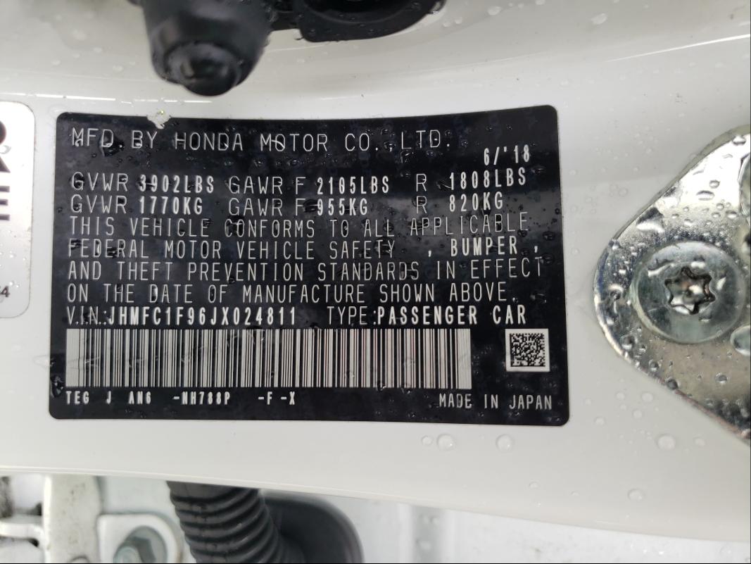 2018 HONDA CIVIC TOUR JHMFC1F96JX024811