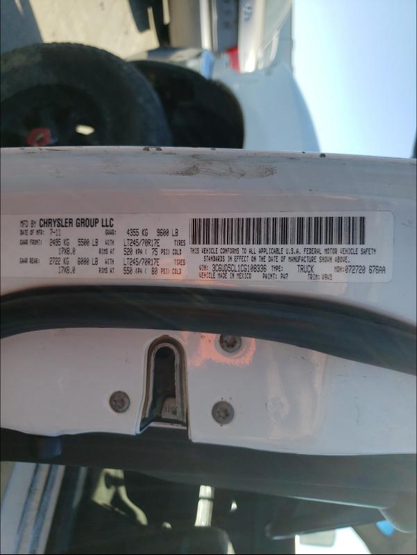 2012 DODGE RAM 2500 S 3C6UD5CL1CG108336