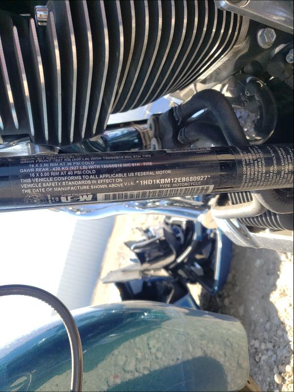 2014 HARLEY-DAVIDSON FLHX STREE 1HD1KBM12EB680927