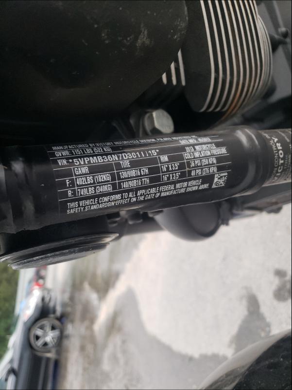 2013 VICTORY MOTORCYCLES JUDGE 5VPMB36N7D3011115