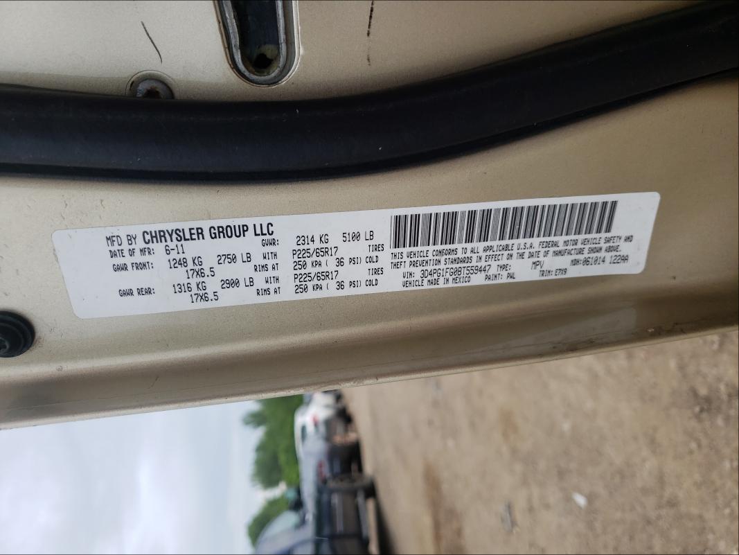 2011 DODGE JOURNEY MA 3D4PG1FG0BT559447