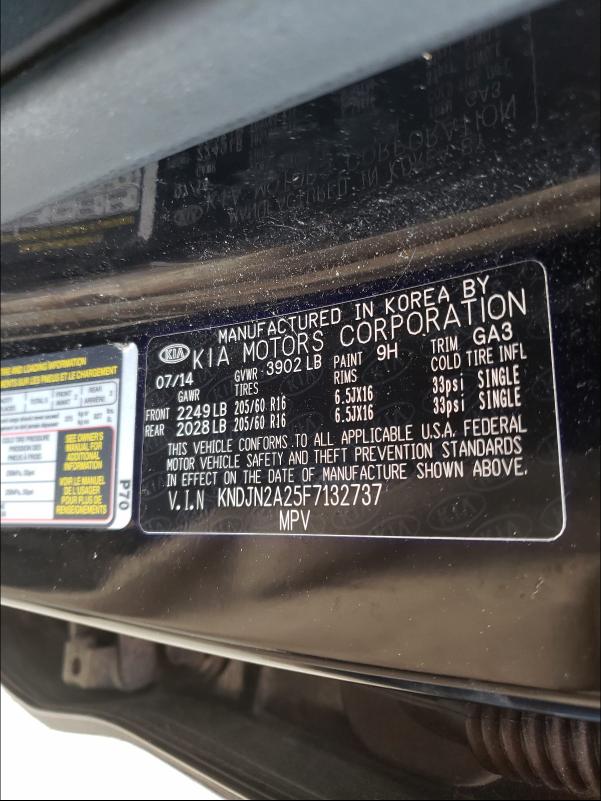 2015 KIA CADENZA LU KNDJN2A25F7132737