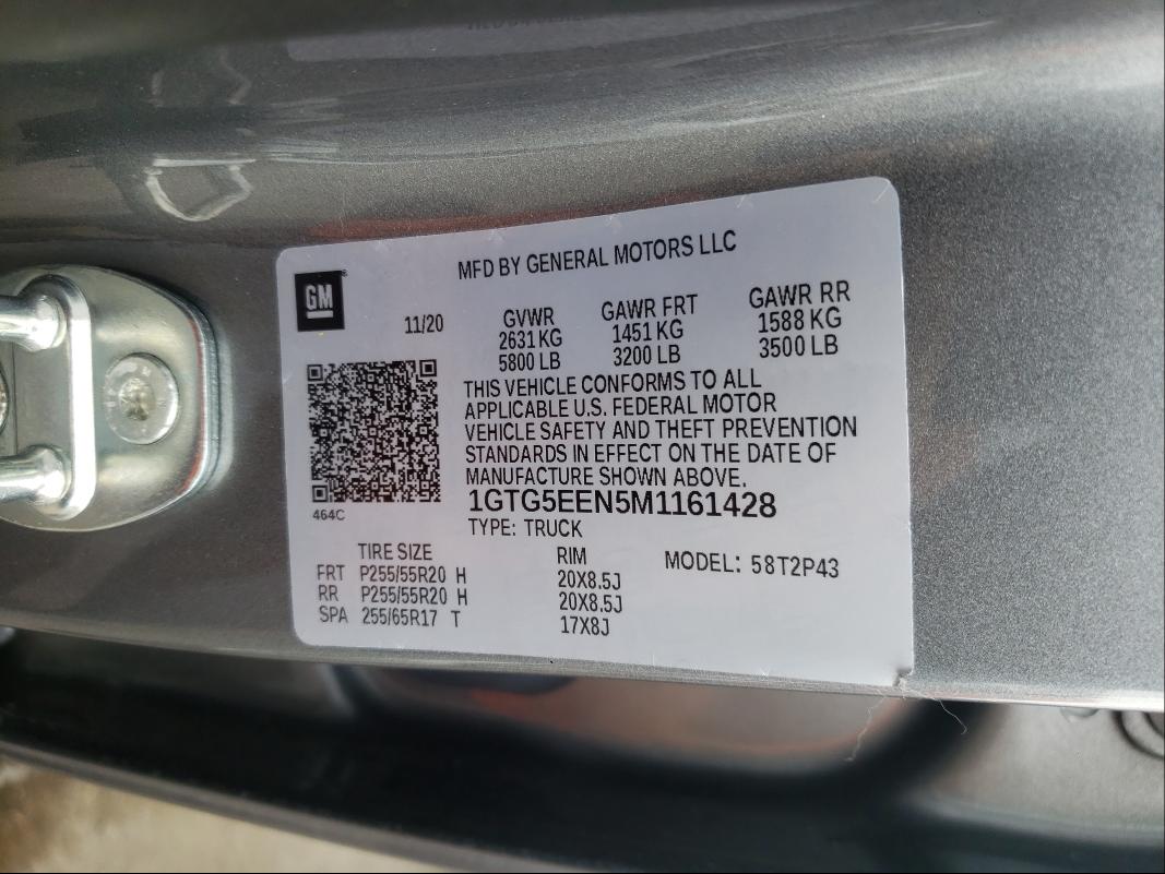 2021 GMC CANYON DEN 1GTG5EEN5M1161428