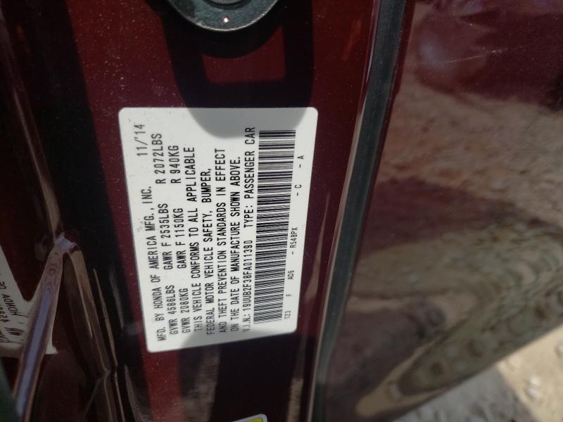 2015 ACURA TLX 19UUB2F38FA011390