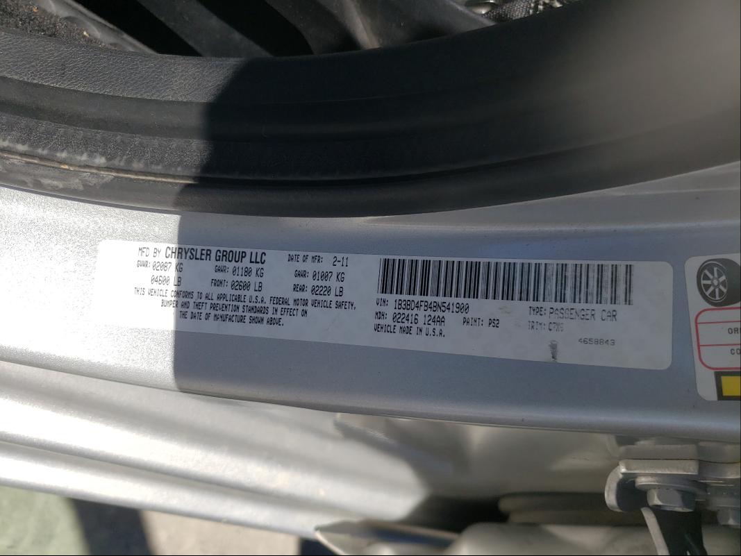 2011 DODGE AVENGER EX 1B3BD4FB4BN541900