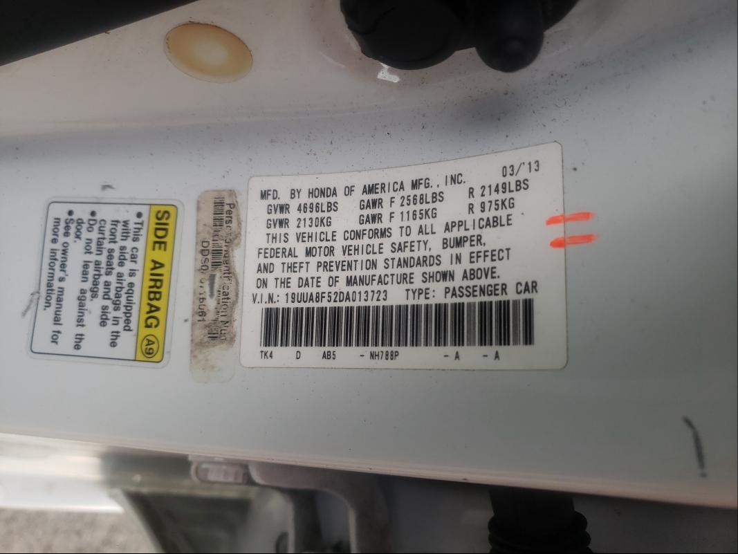 2013 ACURA TL TECH 19UUA8F52DA013723